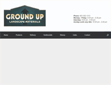 Tablet Screenshot of grounduplandscapematerials.com
